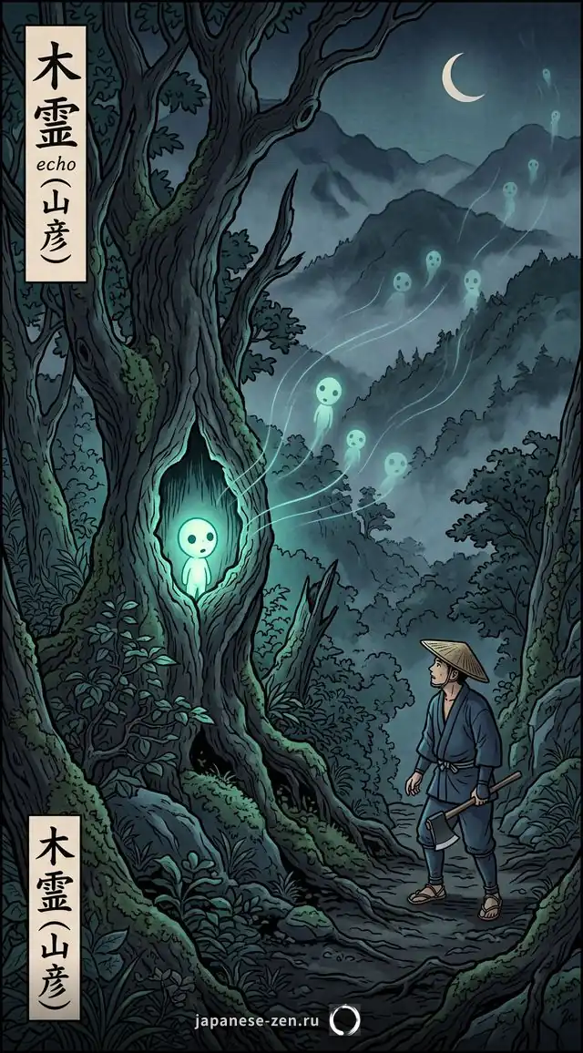 Kodama mitología japonesa